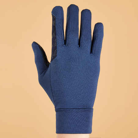 Kids' Horse Riding Gloves 100 - Blue