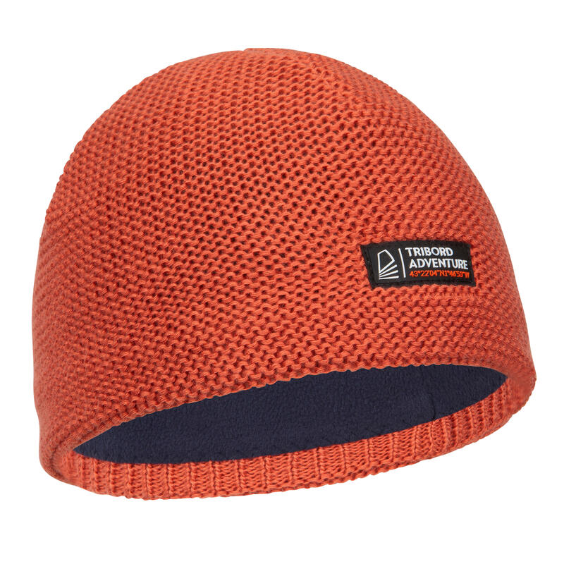 Gorro Quente Corta-vento de Vela Sailing 100 Criança Terracota