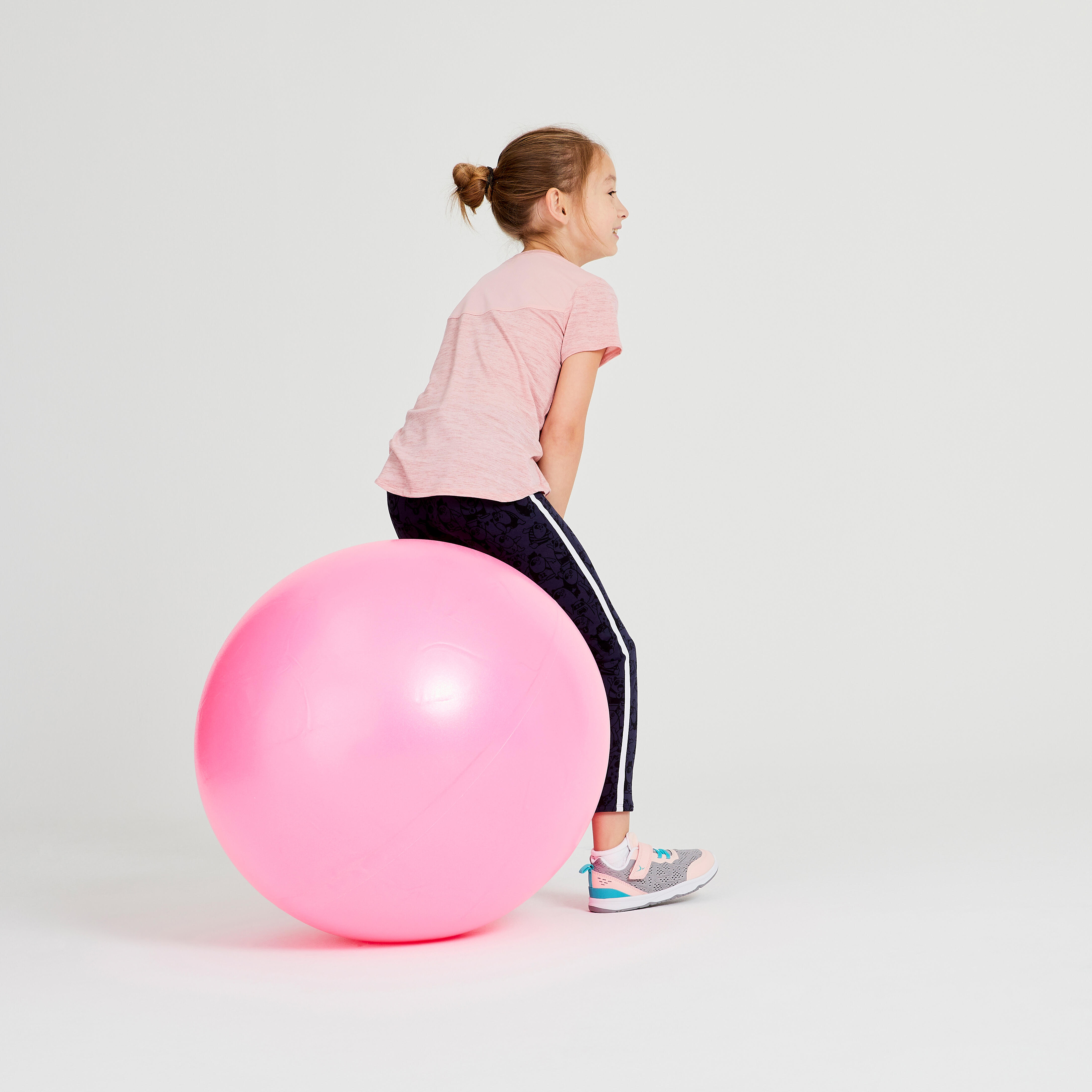 Kids’ Fitness Hopper Ball 60 cm - Pink - DOMYOS