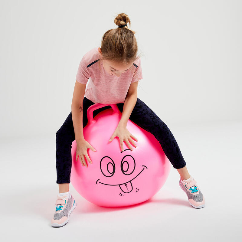 Ballon Sauteur Resist 60 cm gym enfant rose