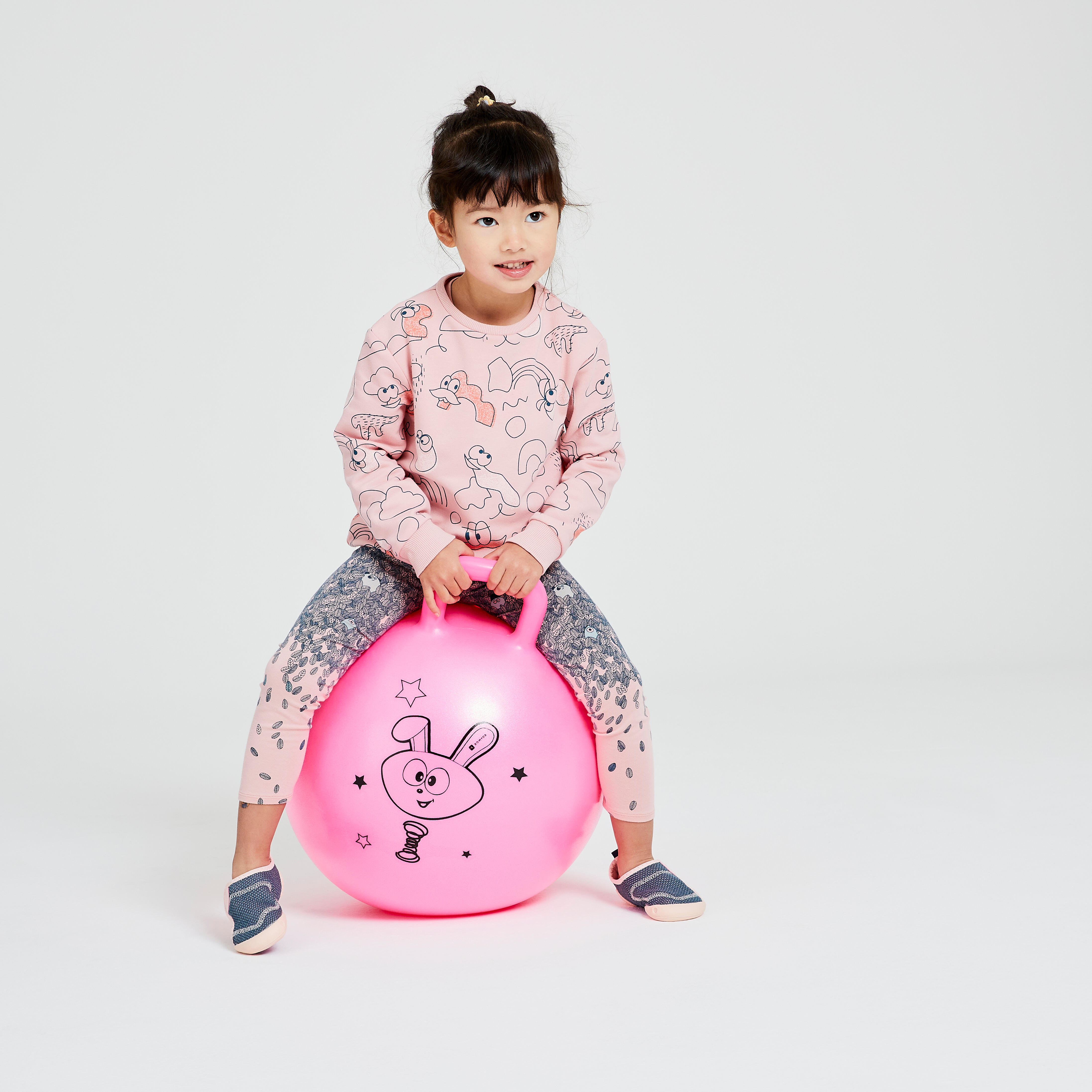 Ballon sauteur enfant - 45 cm rose - DOMYOS