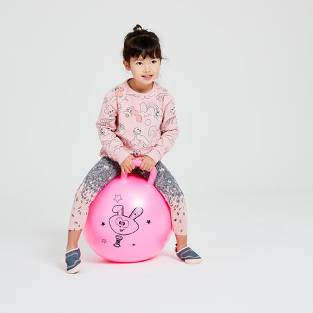 Ballon Sauteur Resist 45 cm gym enfant rose - Maroc