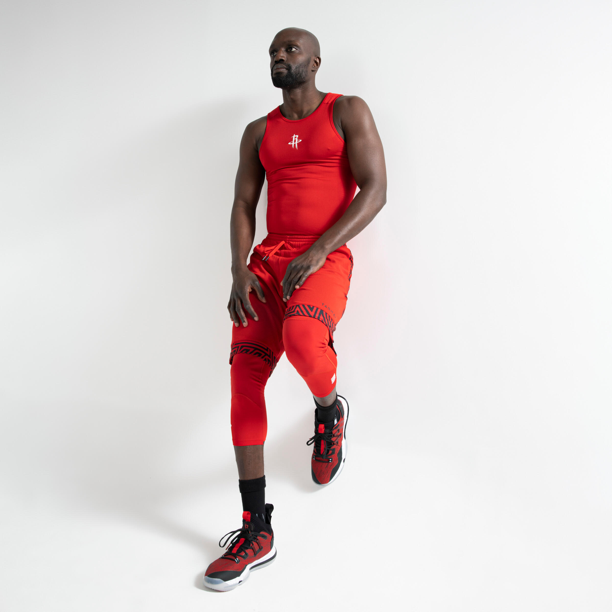 Men's Slim Fit Basketball Base Layer Jersey UT500 - NBA Houston Rockets 8/10