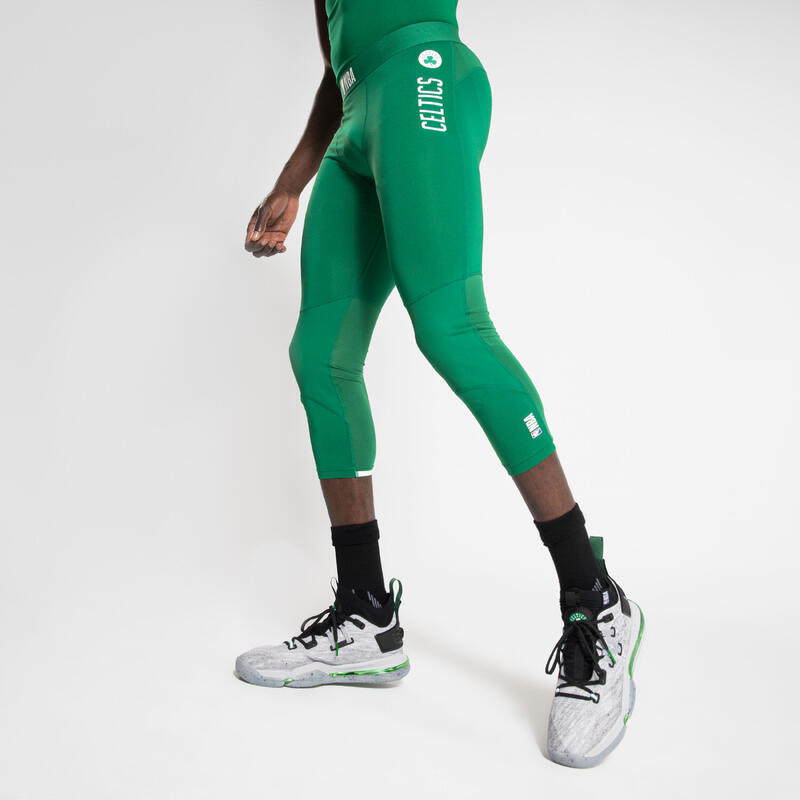 Men's Base Layer Basketball Capri Leggings - Green/NBA Boston Celtics