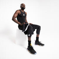 Adult Basketball Base Layer Capri Leggings - Black/NBA Los Angeles Lakers