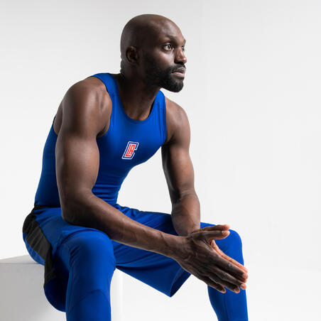 PODMAJICA BEZ RUKAVA MUŠKA UT500 SLIM FIT ZA KOŠARKU - NBA LOS ANGELES CLIPPERS