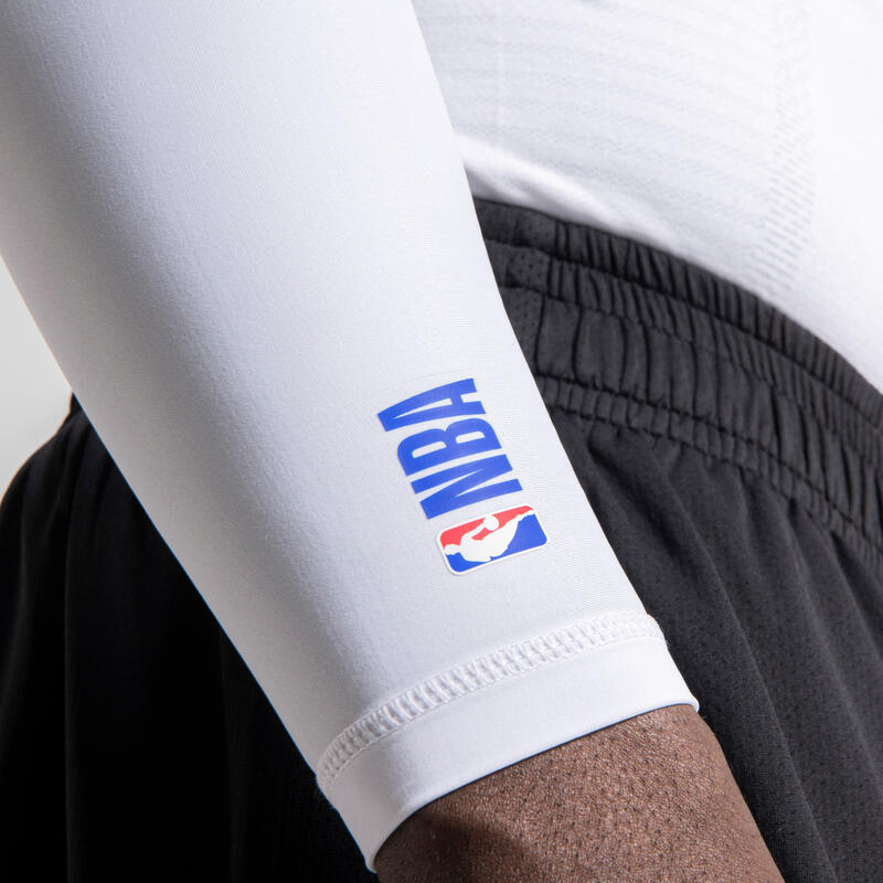 Basketball Elbow Guard E500 White/NBA Brooklyn Nets Decathlon