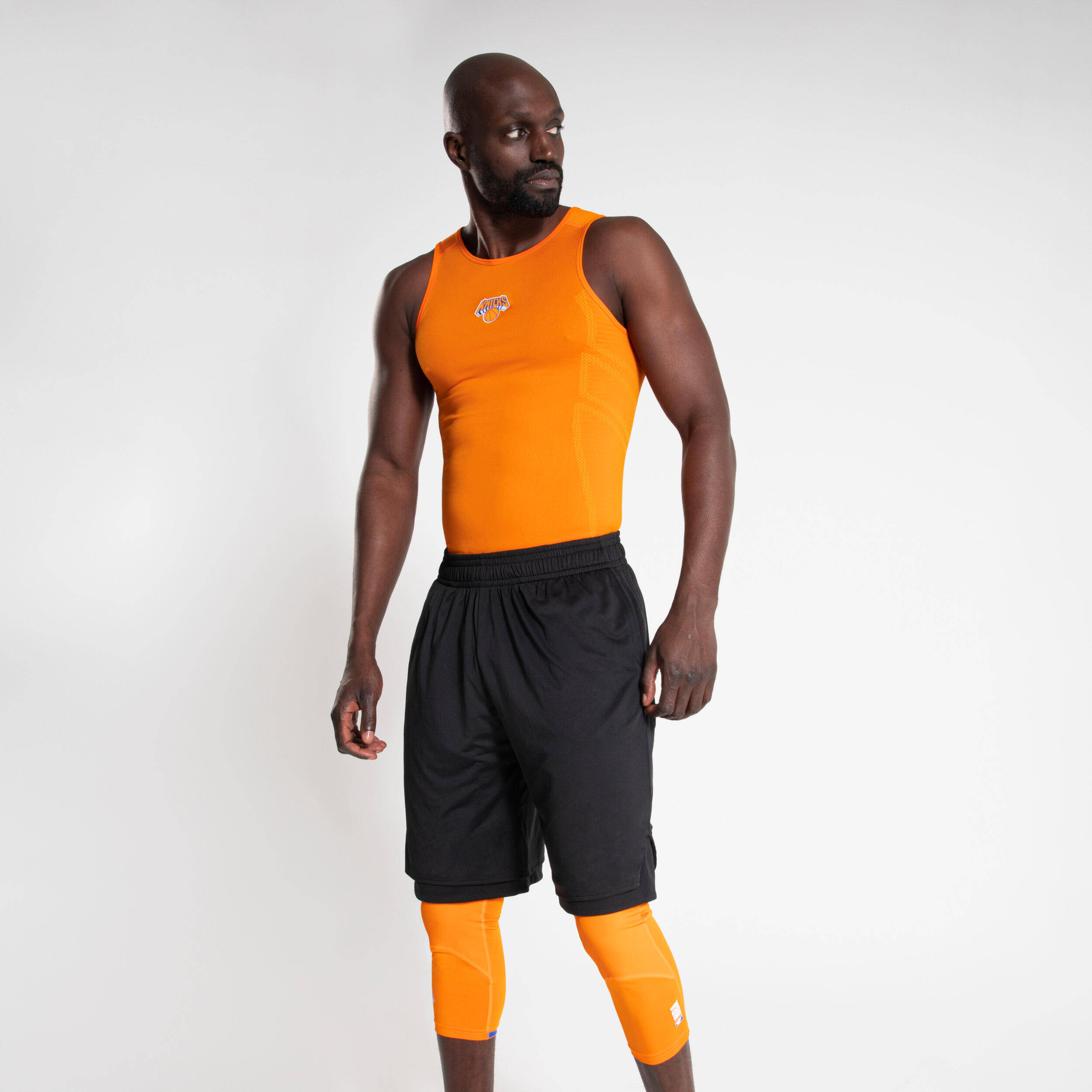 Men Basketball Under Tank NBA Bew York Nicks UT500 Orange -  1