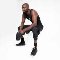 Men's Slim Fit Basketball Base Layer Jersey UT500 - Black/Los Angeles Lakers