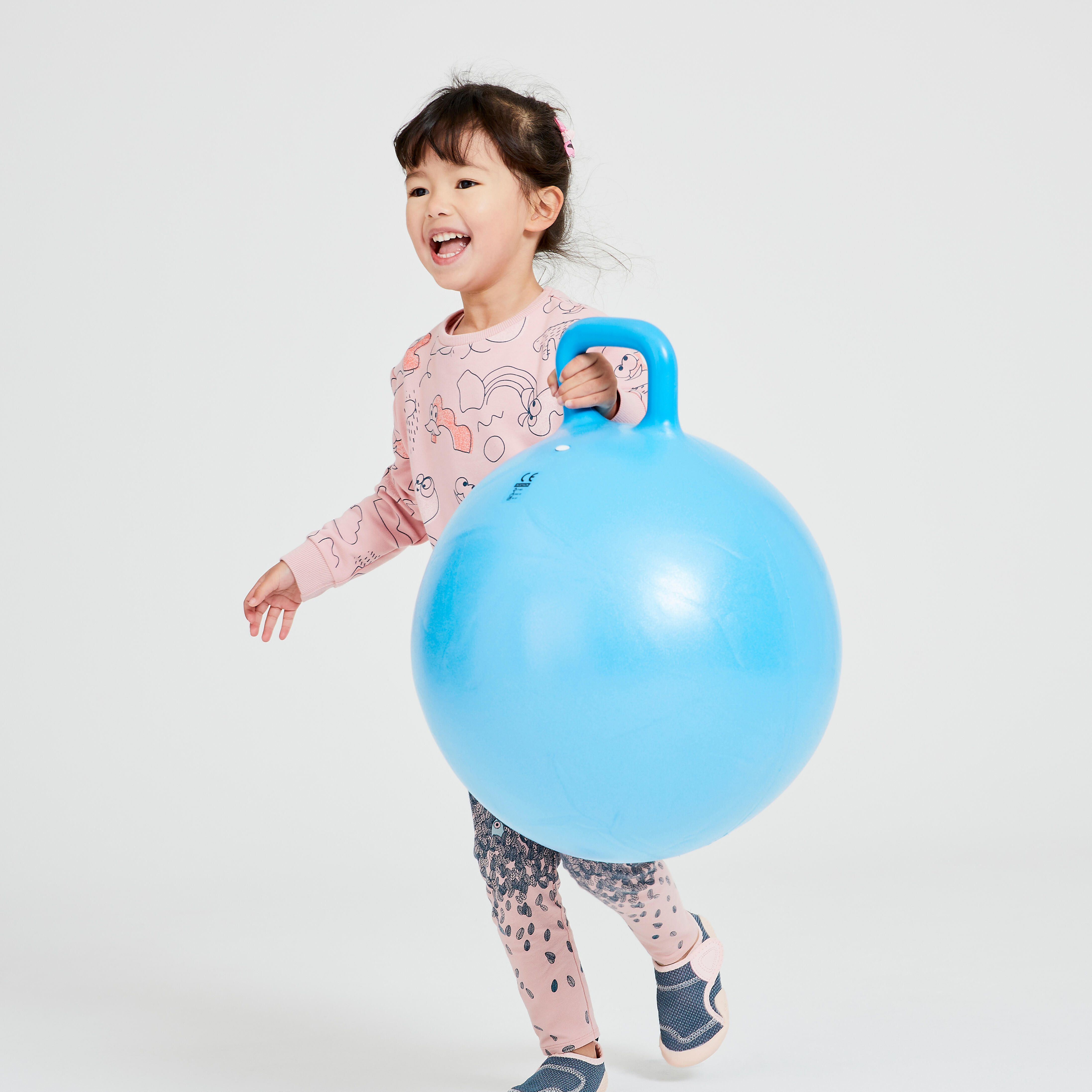 Kids’ Hopper Ball - 45 cm Blue - DOMYOS
