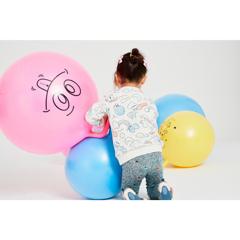 Palla per saltare bambino ginnastica RESIST 45cm gialla