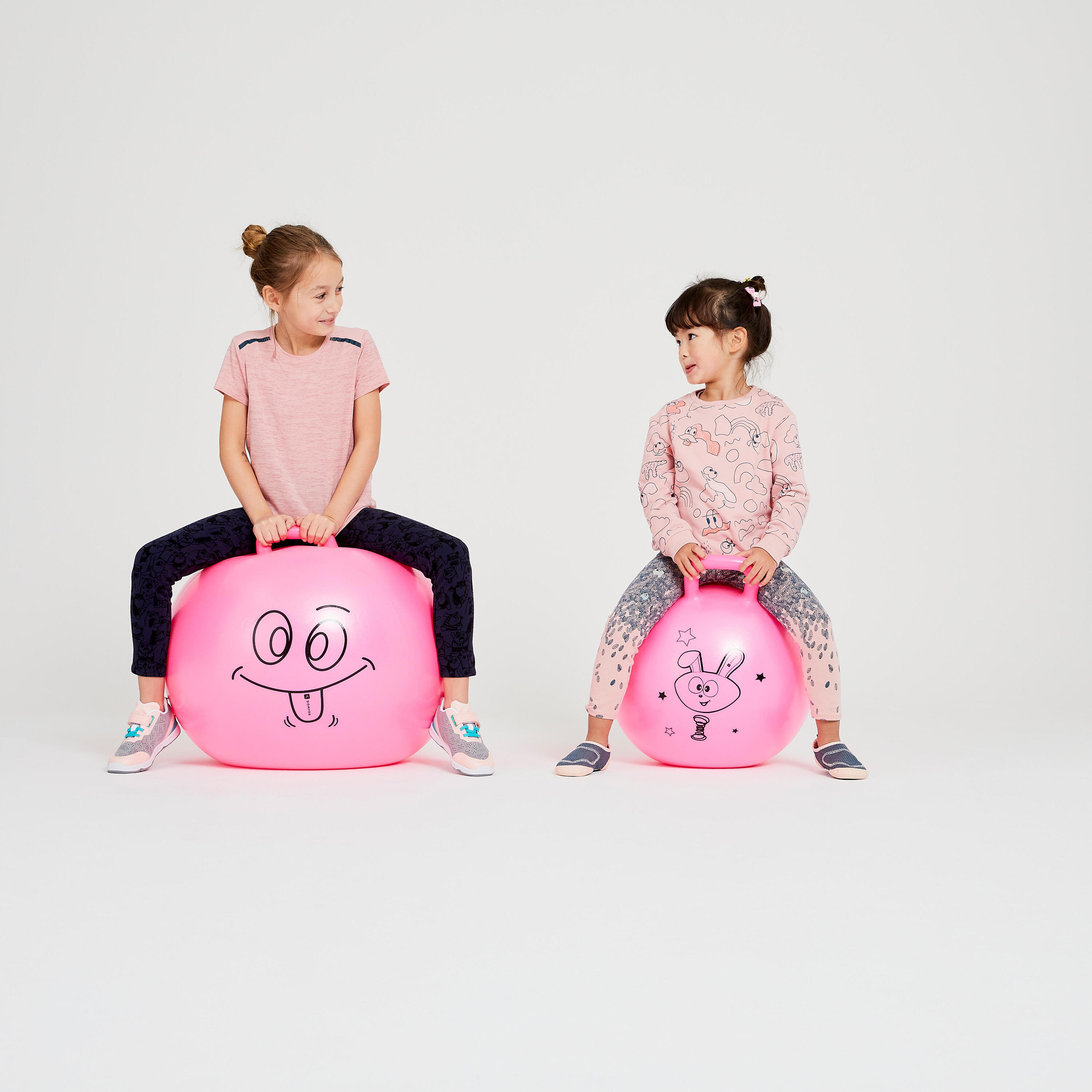 Kids' Gym Hopper Ball Resist 45 cm - Pink 7/7