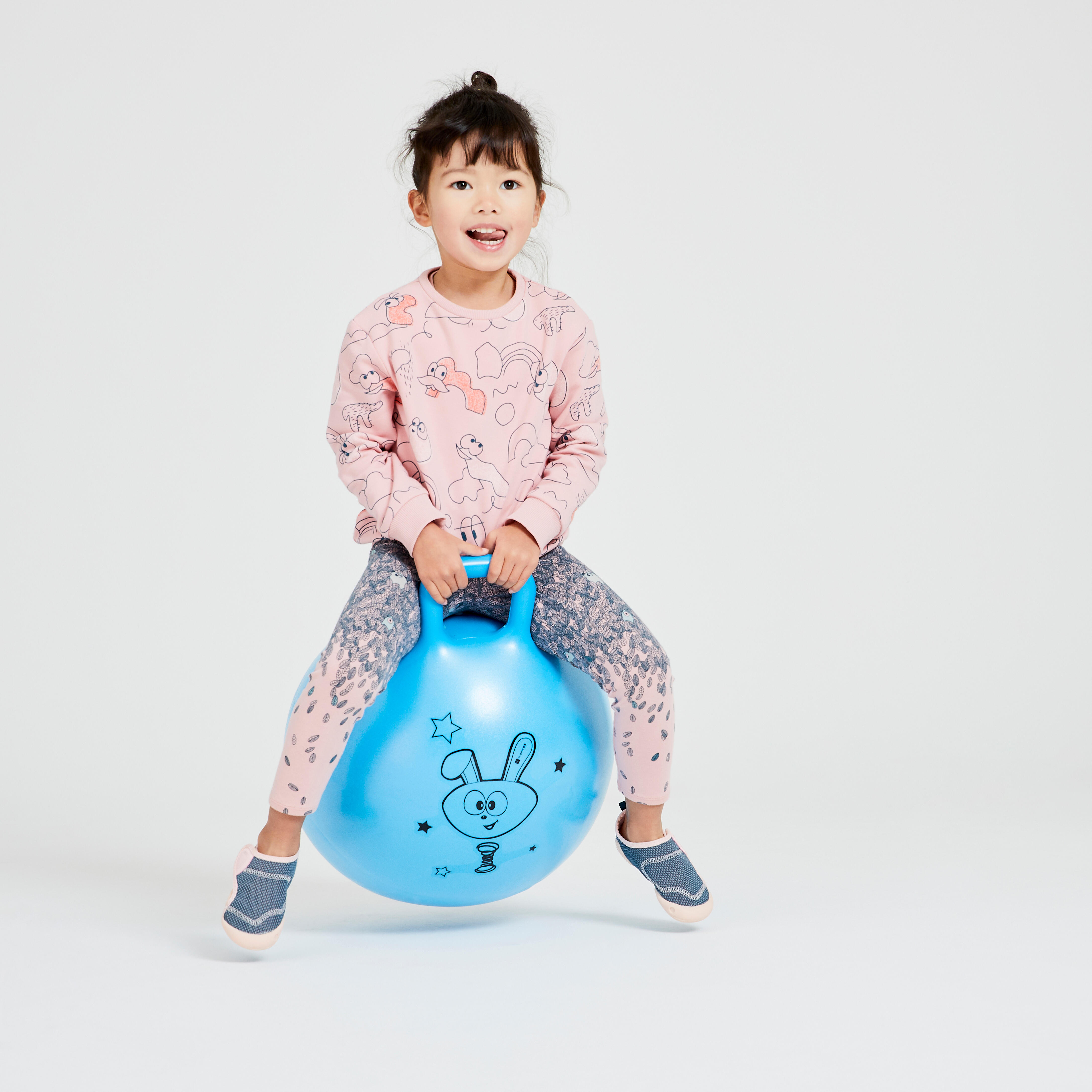 Kids’ Hopper Ball - 45 cm Blue - DOMYOS