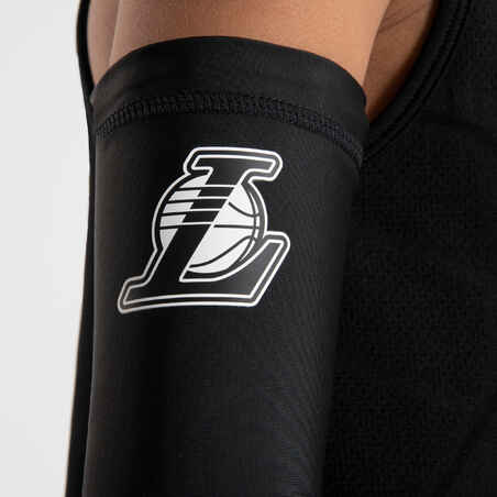 Kids' Basketball Elbow Guard E500 - Black/NBA Los Angeles Lakers