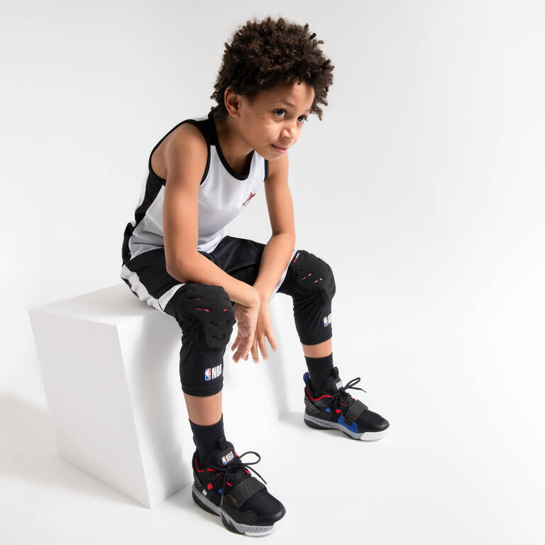 Kids' Protective Basketball Knee Pads KP500 Twin-Pack - NBA/Black