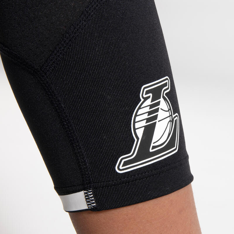 Boys'/Girls' Capri Basketball Leggings Black/NBA Los Angeles Lakers