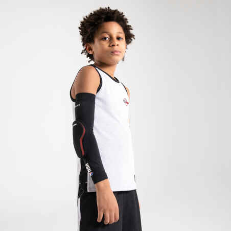 Vaikiška krepšinio alkūnių apsauga „EP500“, juoda
