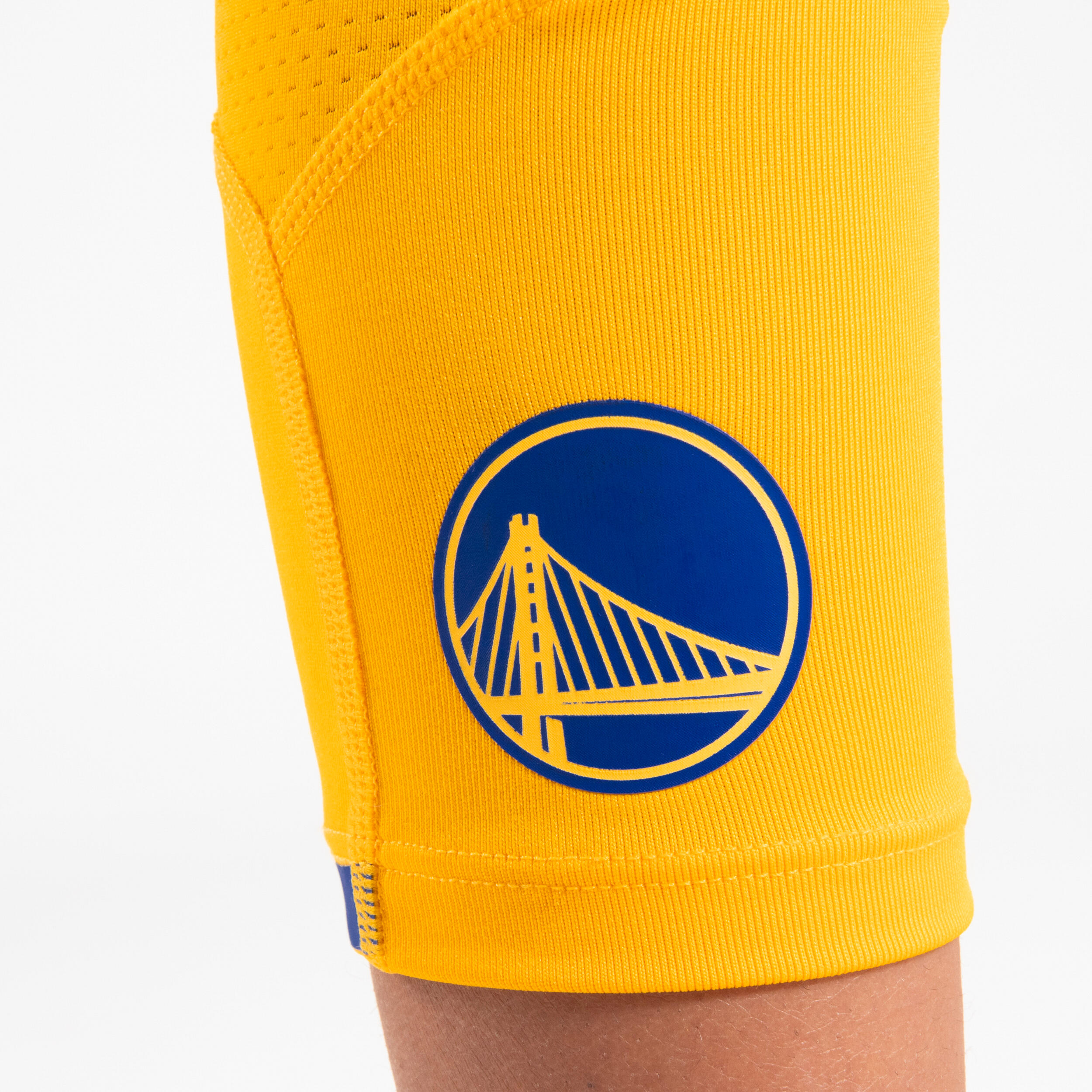 Boys'/Girls' Capri Basketball Leggings - Yellow/NBA Golden State Warriors 11/11