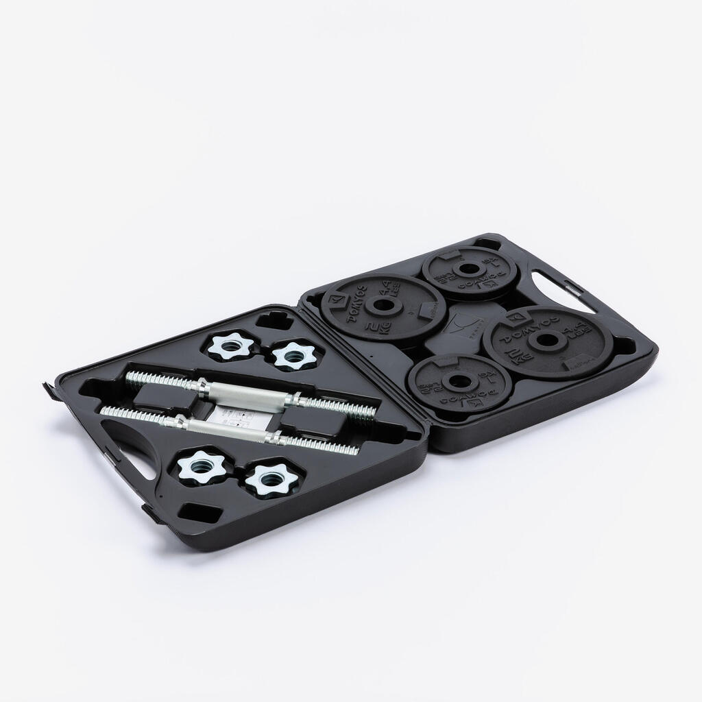 Kit de mancuernas  de hierro 20 kg  Corength  - Negro