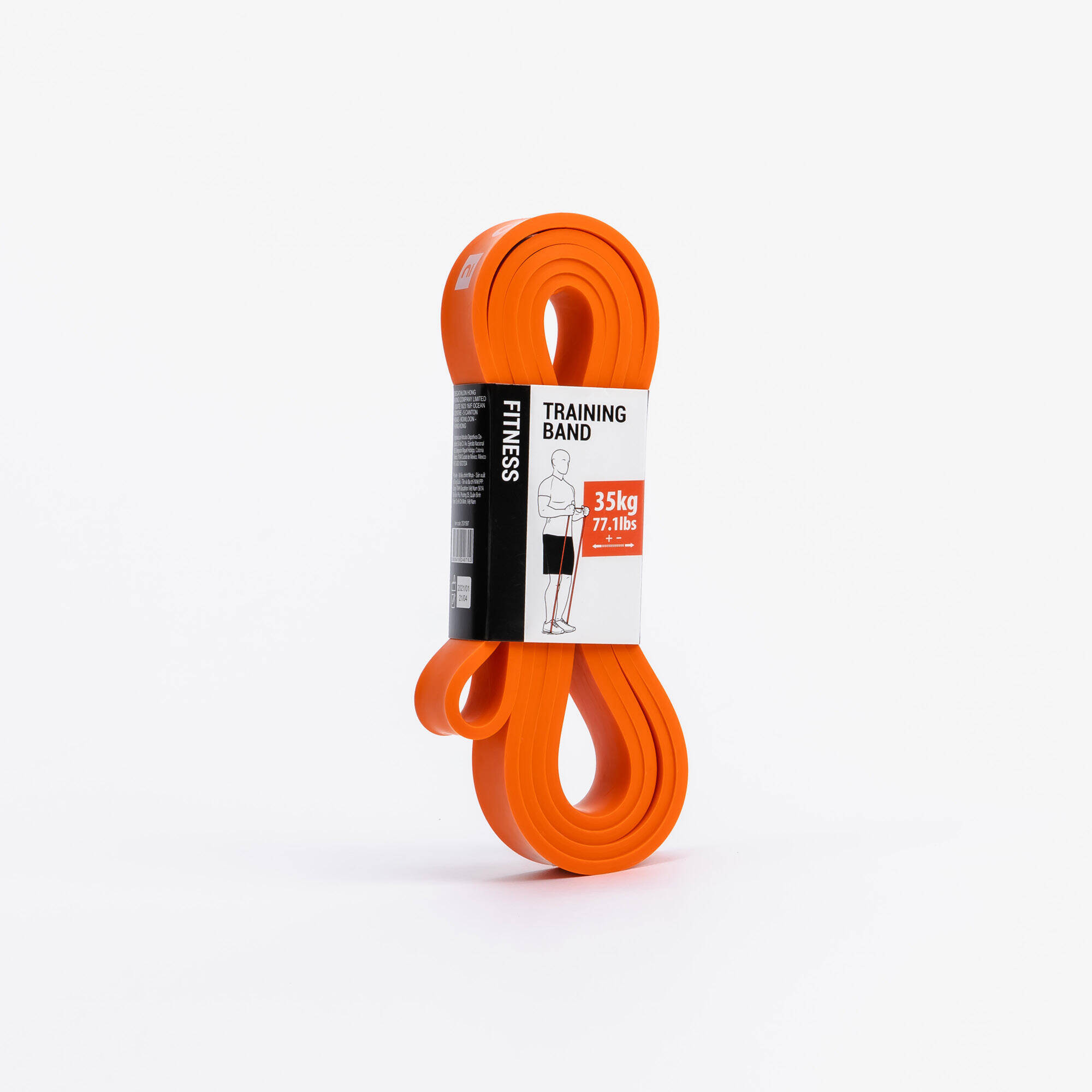 35 kg Weight Training Resistance Band for  Home Gym Workout  - Orange -  2