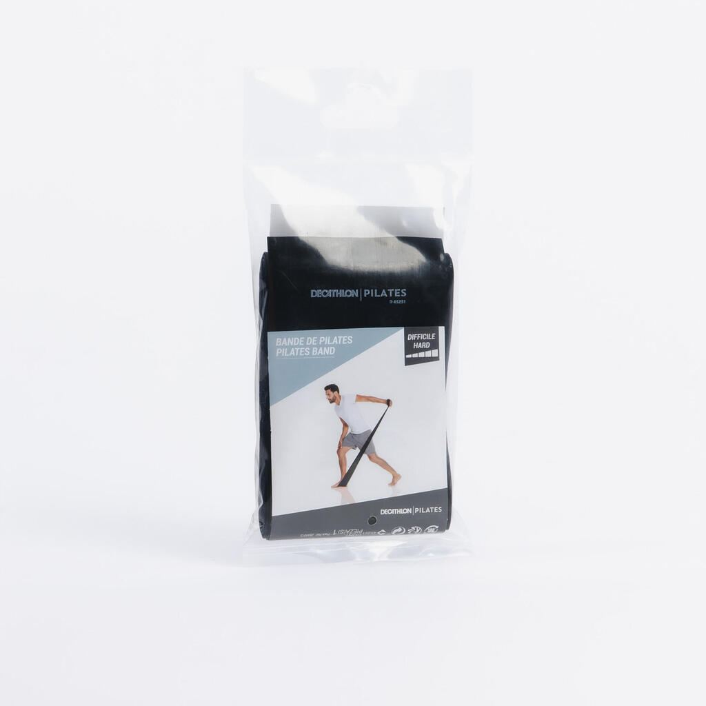 Črn elastični trak za pilates (4 kg)