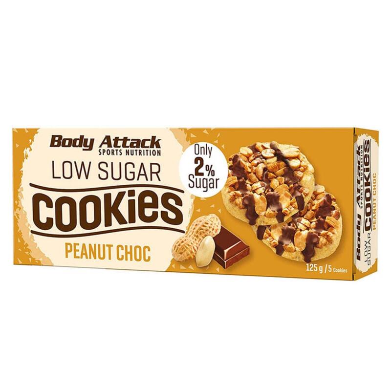 Body Attack Low Sugar Cookies (115g) Peanut Chocolat
