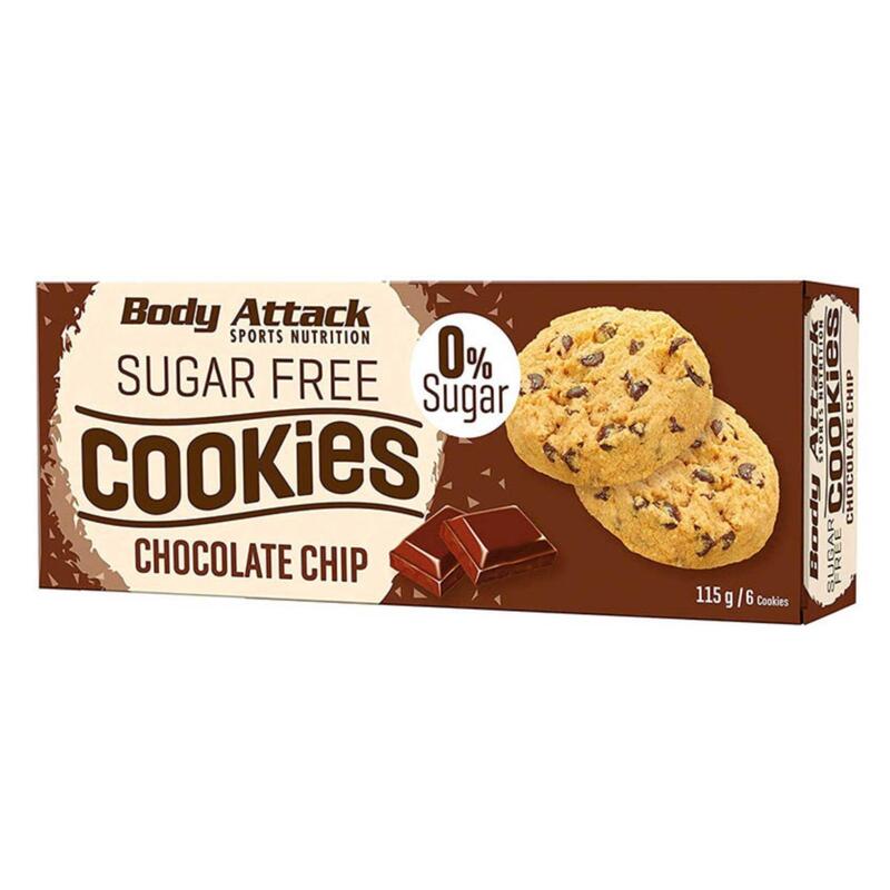 Barre protéinée Body Attack Low Sugar Cookies (115g) Chocolat Chip