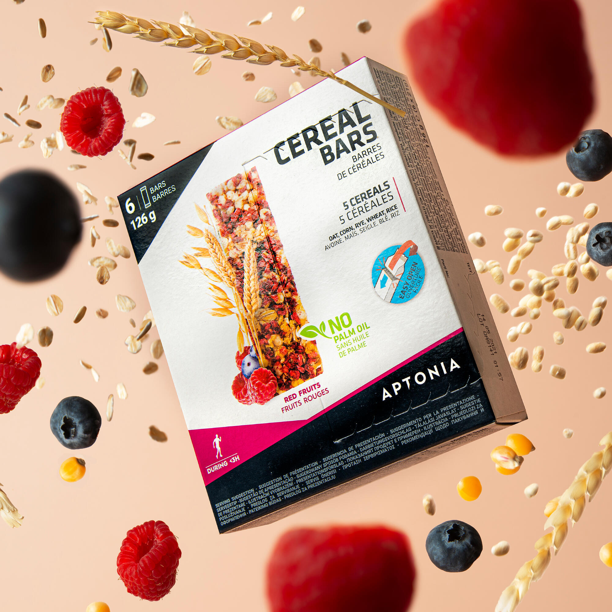 Baton de Cereale cu Fructe de pÄƒdure Clak 6 x 21g