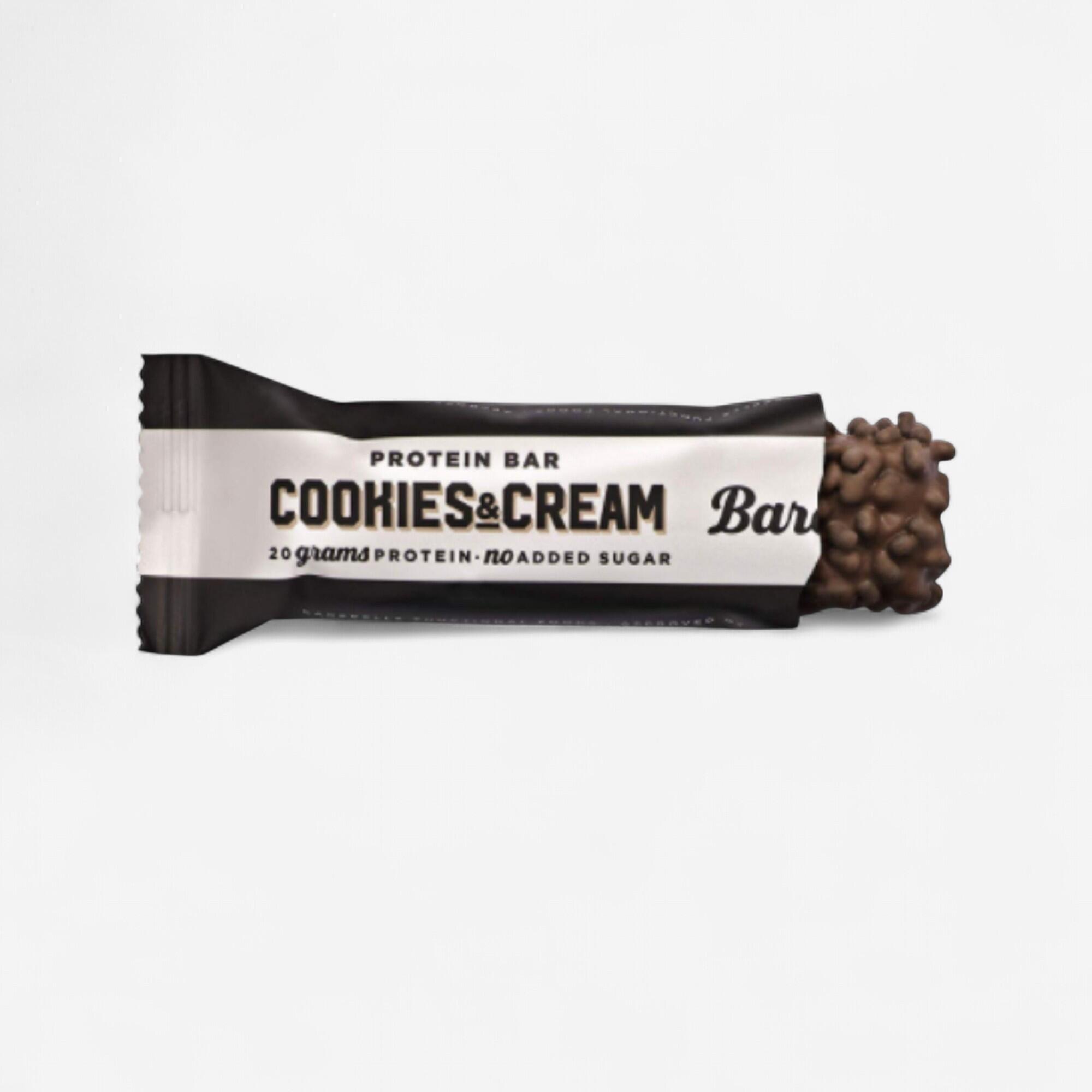 NO BRAND Barretta BAREBELLS PROTEIN BAR 55g cookie and cream