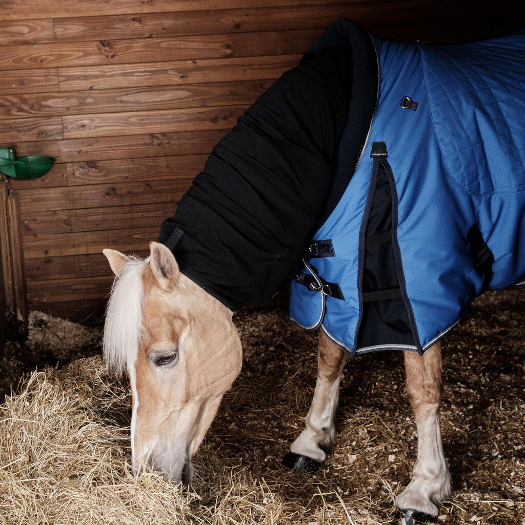 Horse Riding Neck Fleece Cover for Horse & Pony Polar - Black