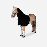 Neckcover Fleece Pferd Recyclingmaterial schwarz