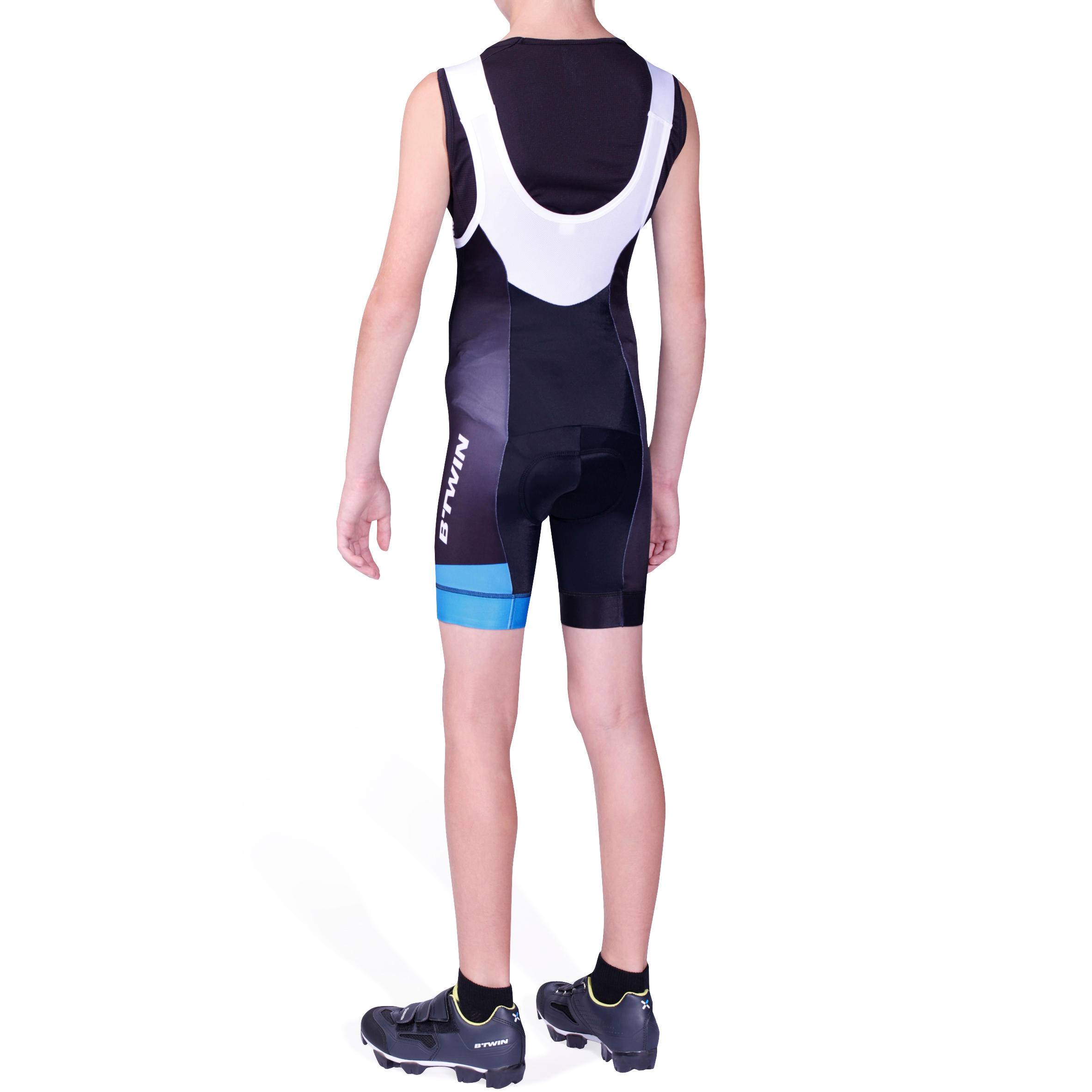 700 Kids' Cycling Shorts - Black / Blue 4/9