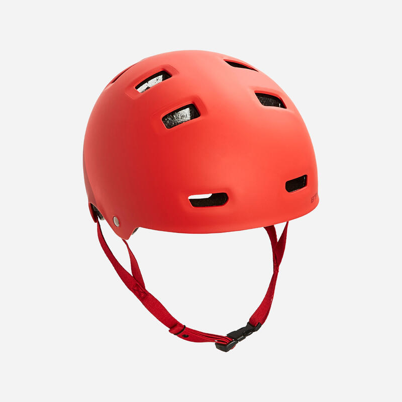 Casco bicicleta niños Btwin 520 rojo