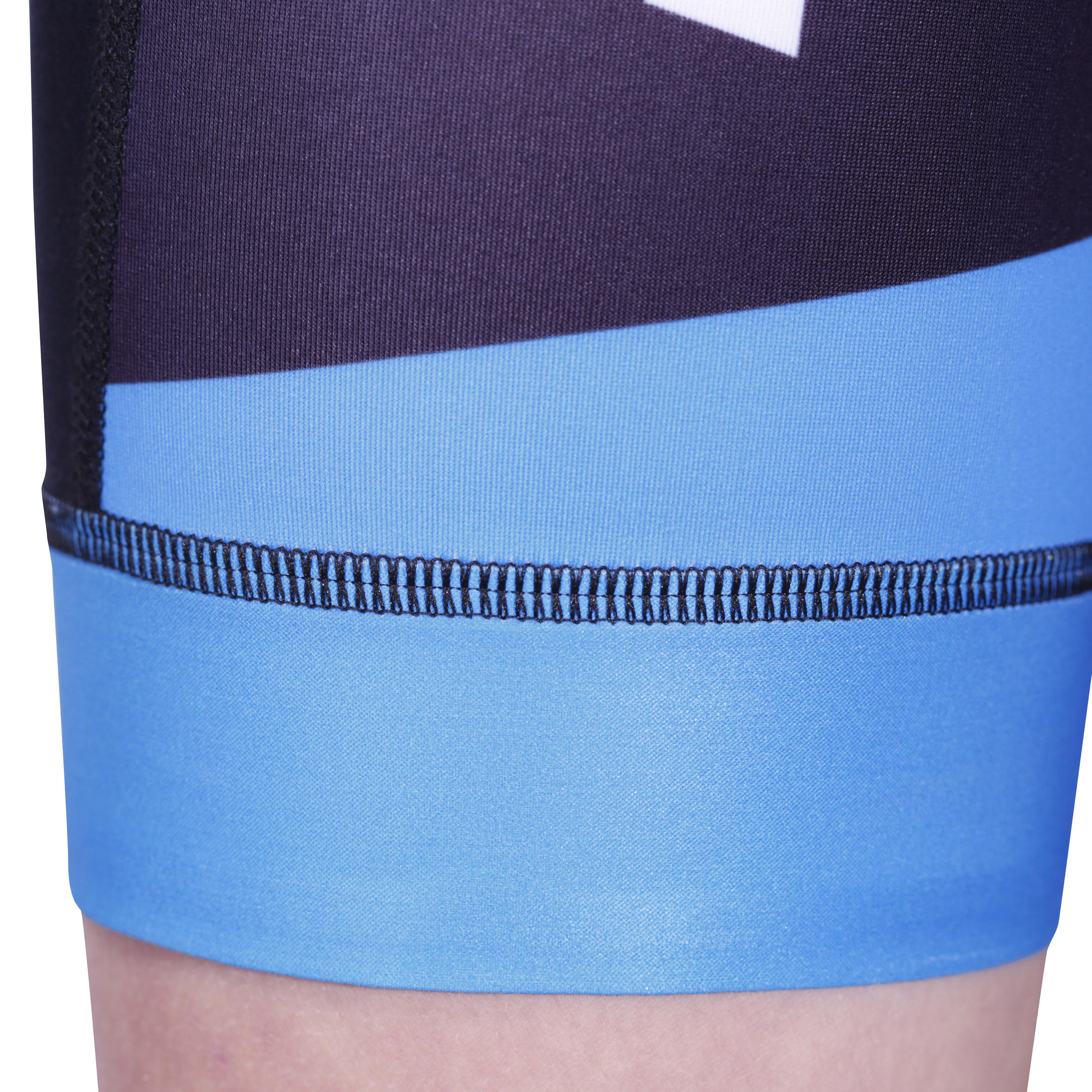 700 Kids' Cycling Shorts - Black / Blue 8/9