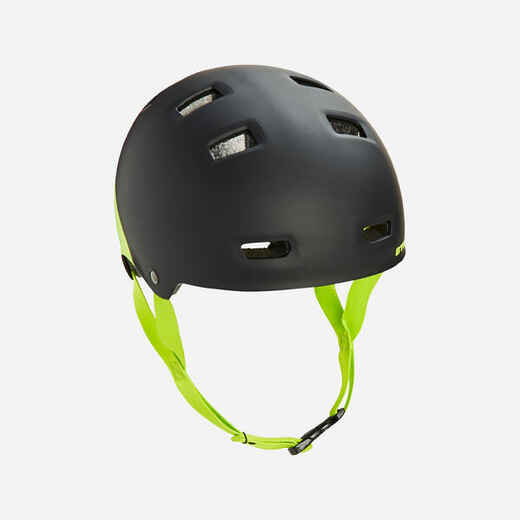 Casco para patines, patineta, patín del diablo MF540 naranja fluo -  Decathlon