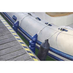 Inflatable hinged boat fender