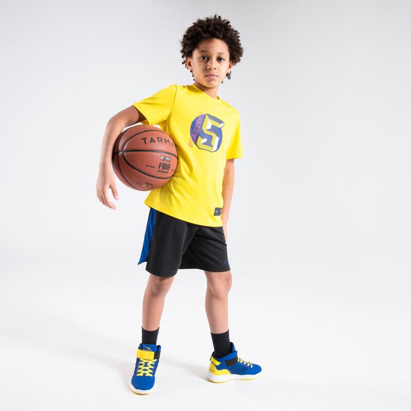 兒童款初學者籃球鞋Easy－藍粉配色