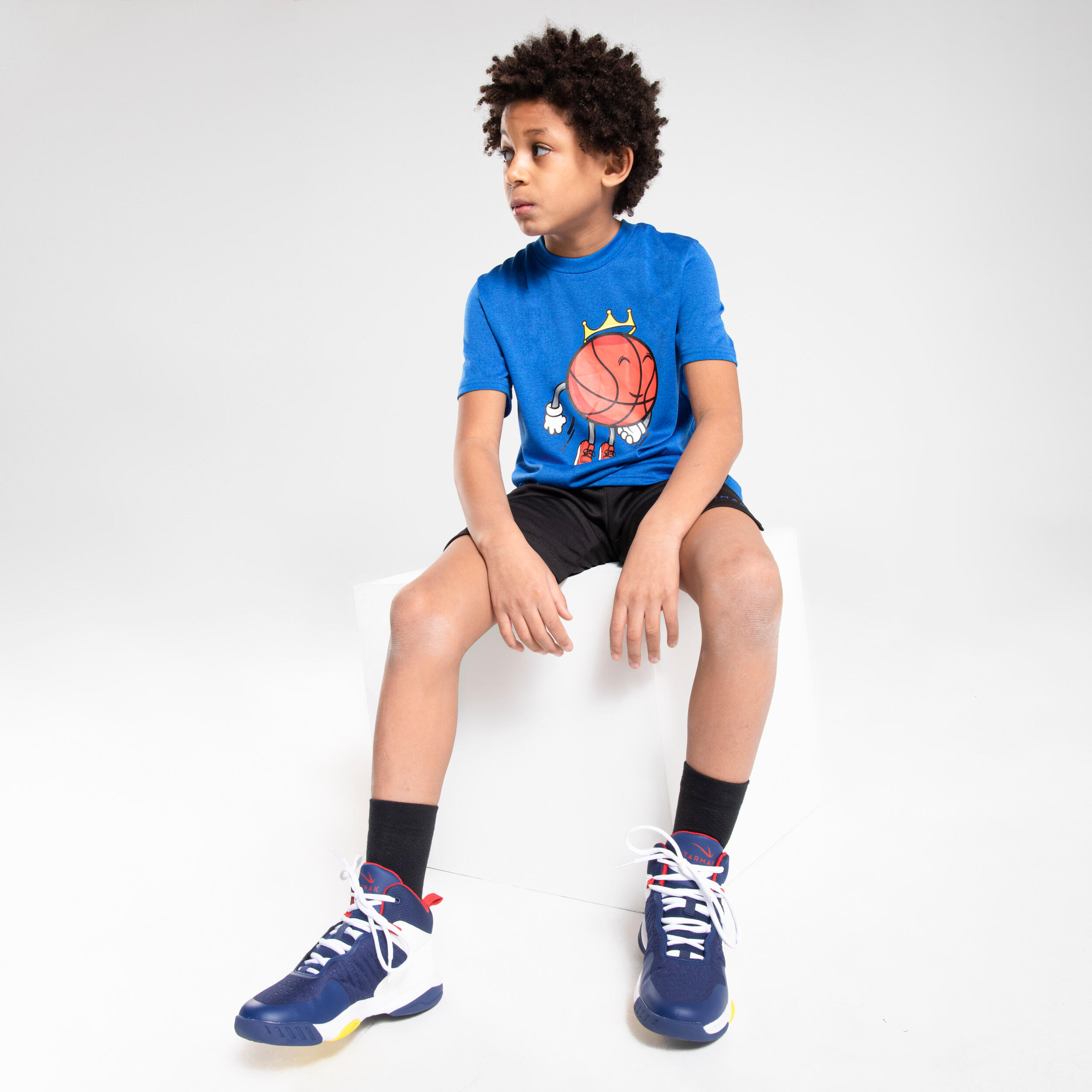 Kids' Basketball T-Shirt / Jersey TS500 Fast - Blue 6/6