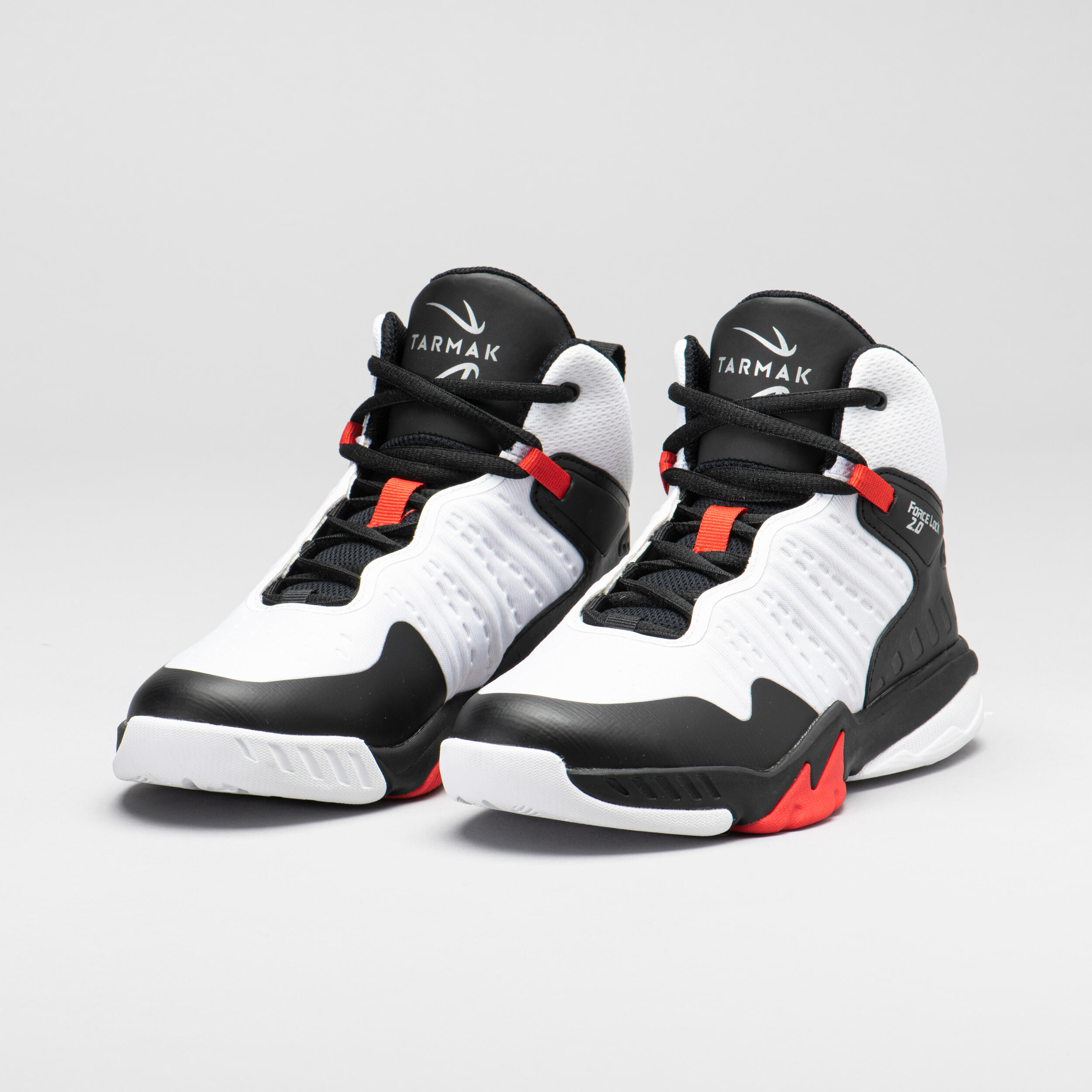 Kids' Intermediate Basketball Shoes SS500H - Black/White 4/8