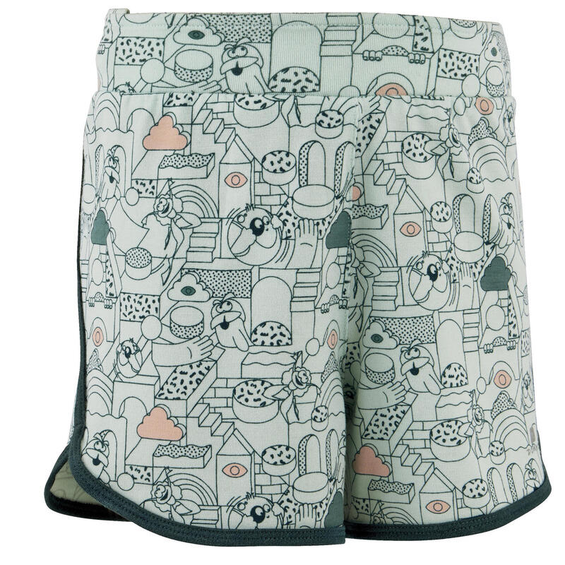 Shorty ajustable respirant turquoise imprimé Baby Gym enfant