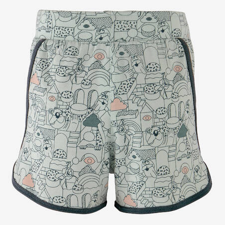 Kids' Baby Gym Adjustable Breathable Shorts - Turquoise Print