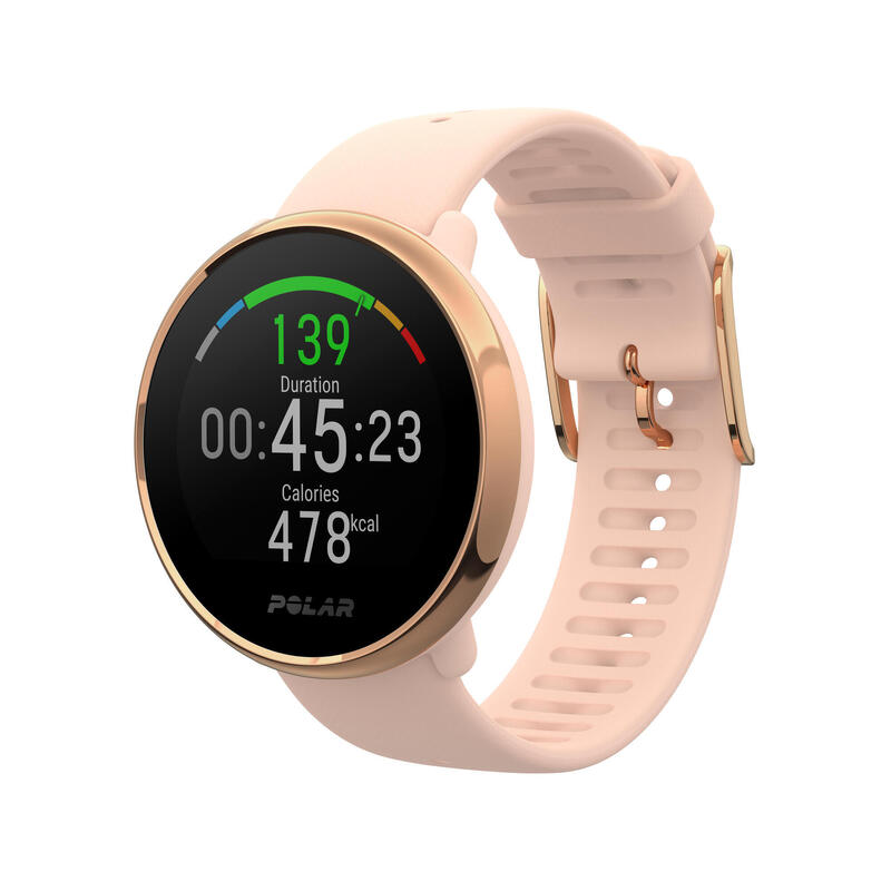 Ceas Smartwatch cu GPS și senzor cardio IGNITE Roz-Auriu