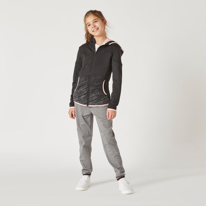 Pantalon chaud respirant gris chiné enfant