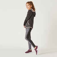Girls' Warm Leggings - Black/Print