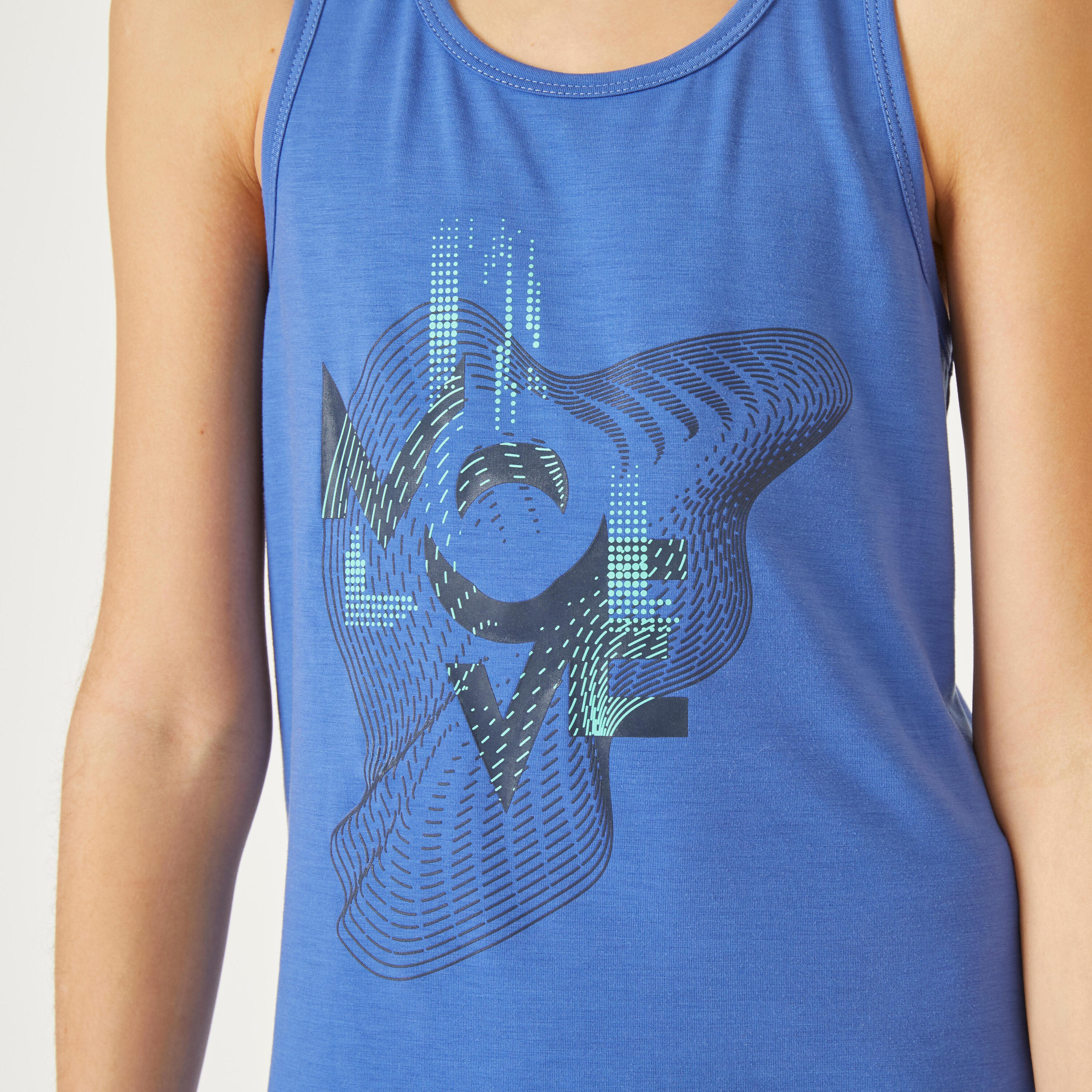 Girls' Breathable Tank Top - Blue 5/5