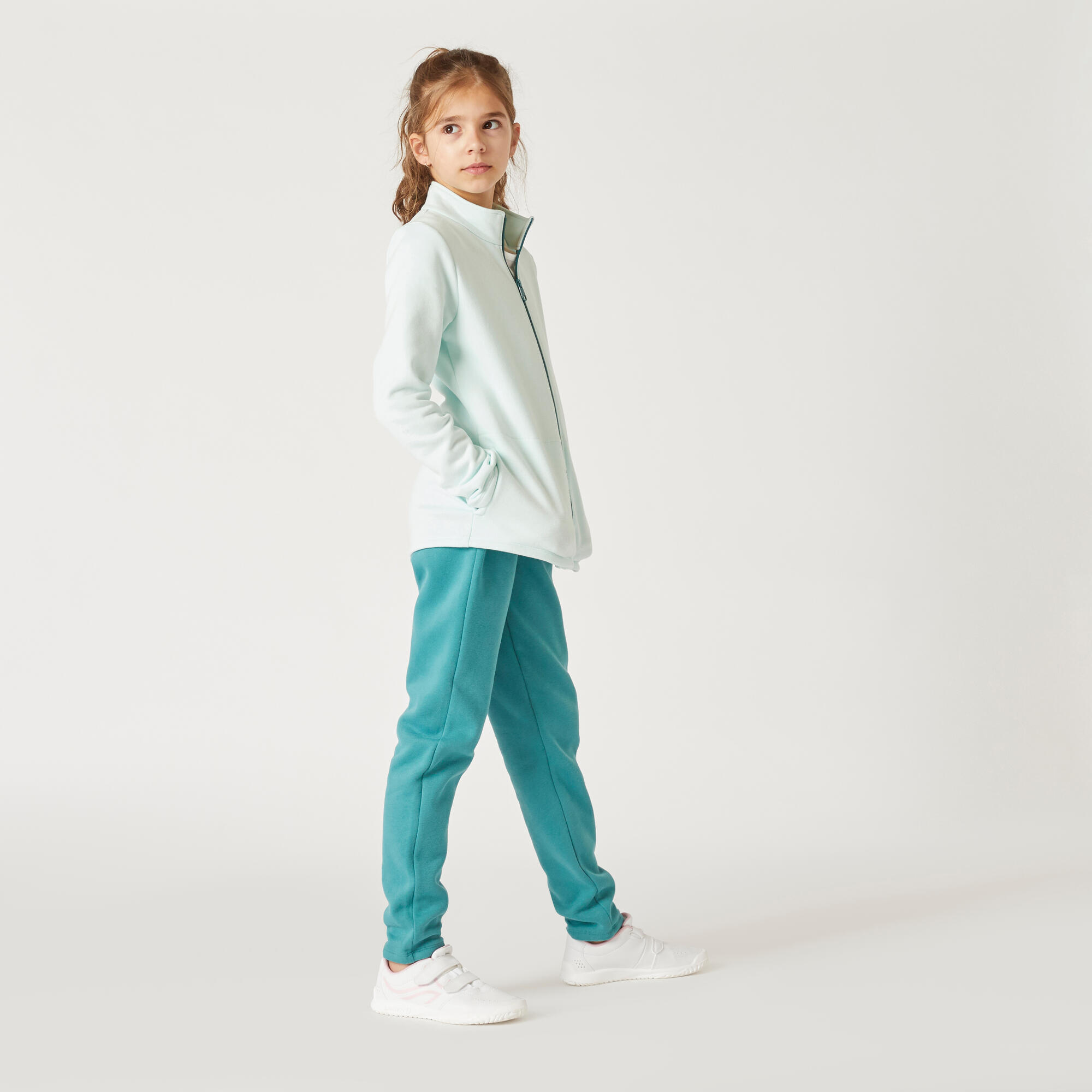 Tuta calda per bambini - Warmy green zip