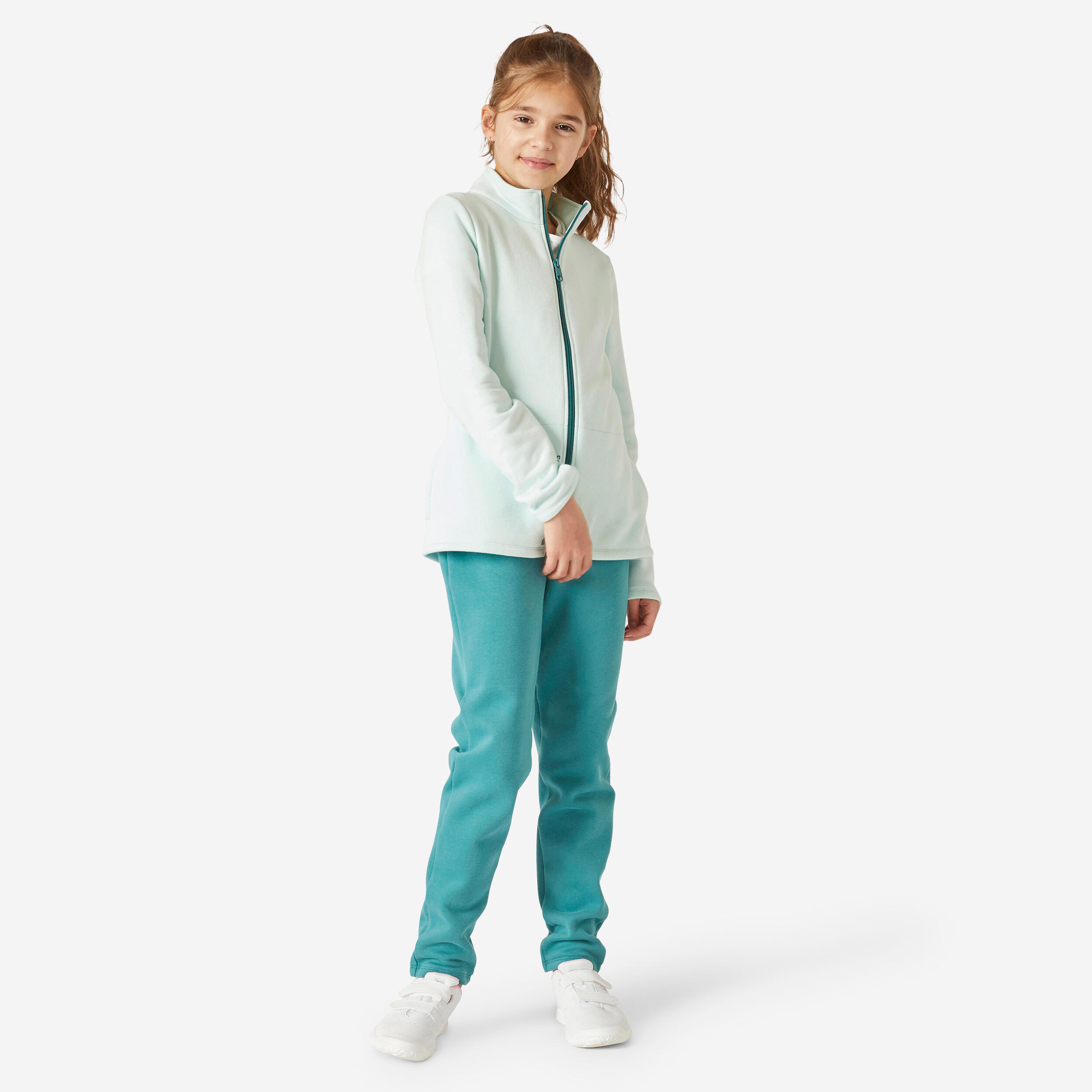 Tuta calda per bambini - Warmy green zip