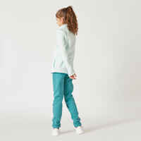 Kids' Warm Zip-Up Tracksuit Warmy - Green