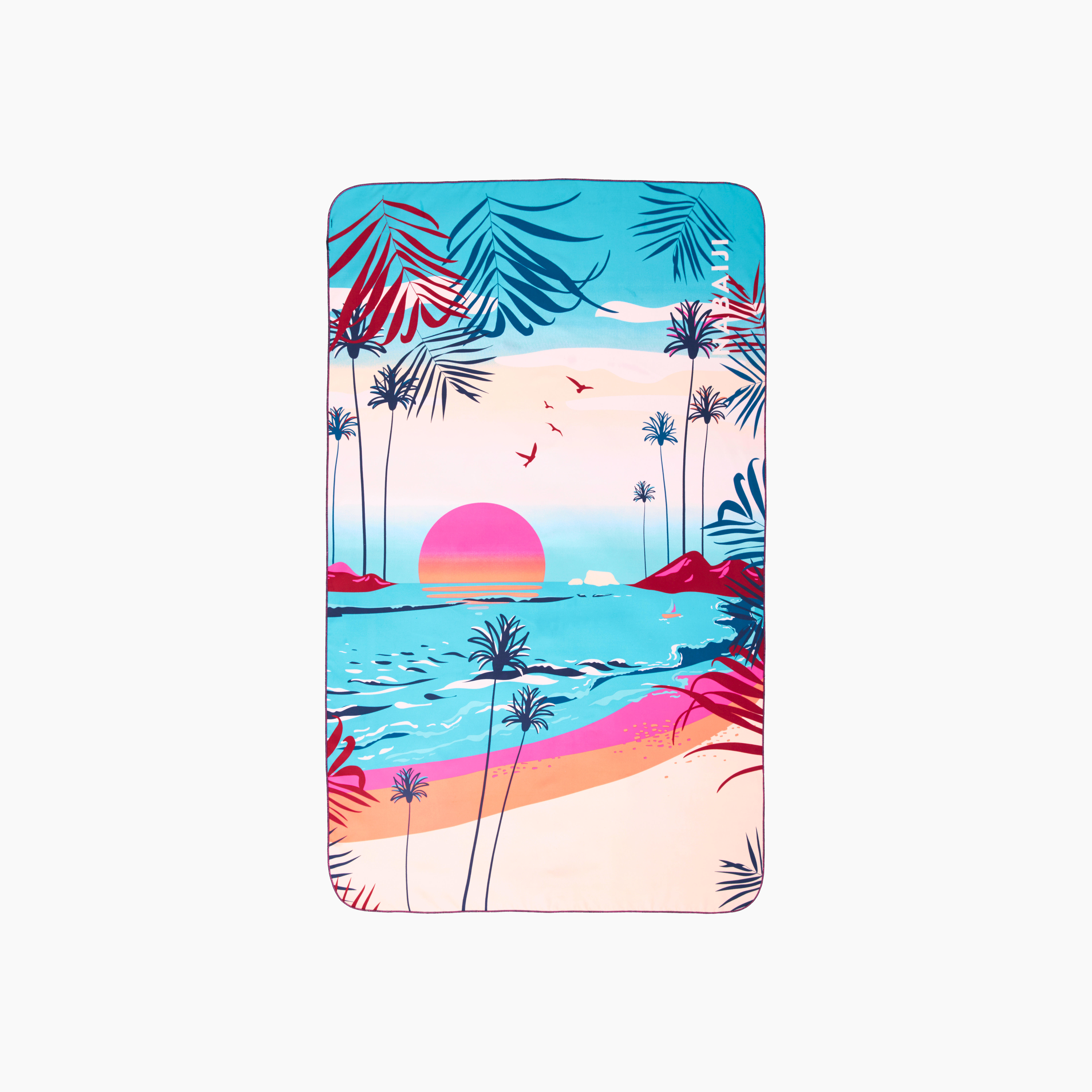 Serviette de bain en microfibre TG avec imprimé – 110 x 175 cm - NABAIJI