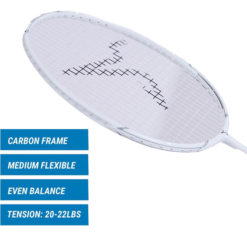 ADULT BADMINTON RACKET BR 500 WHITE